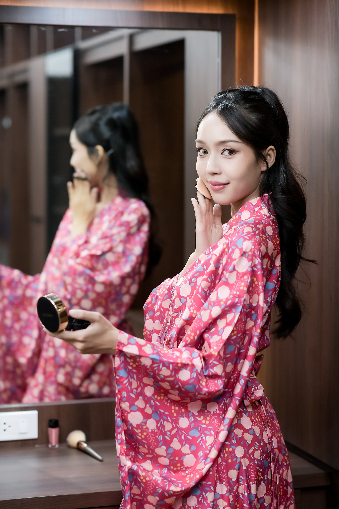 NA'RAK Women's Yukata Kimono Robe : Pink Floral