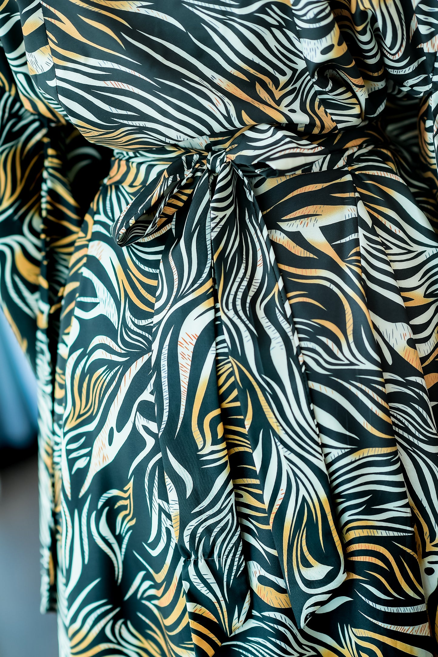 NA'RAK Women's Yukata Kimono Robe : Tiger Print